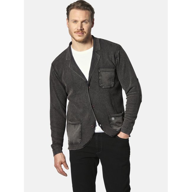 Gilet en maille SIGURDULFAR noir <span itemprop=