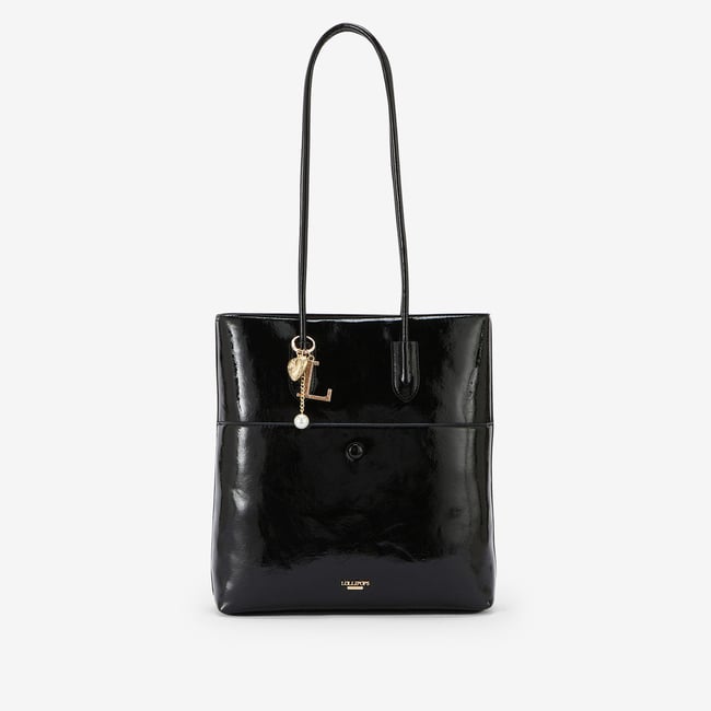 Sac shopper  Rosario noir,doré <span itemprop=
