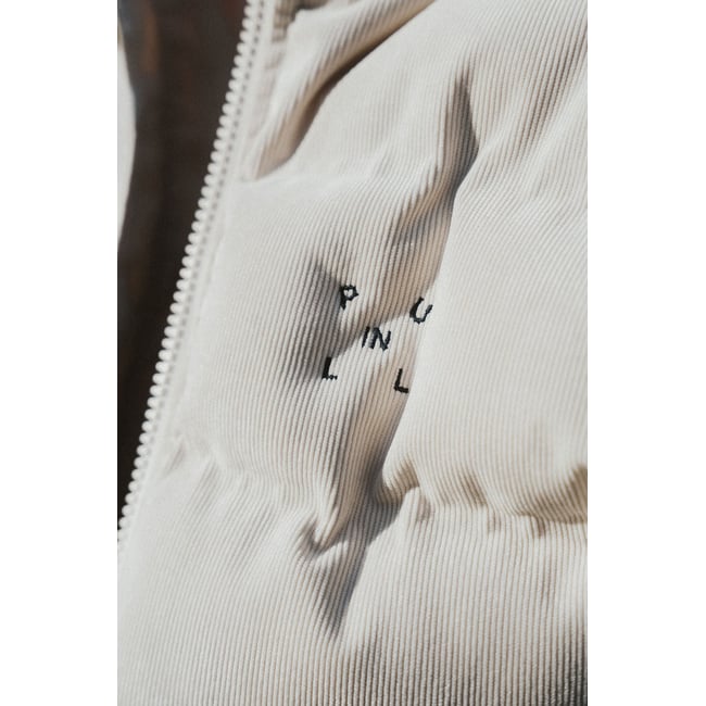 DOUDOUNE VELOURS SAND blanc casse <span itemprop=