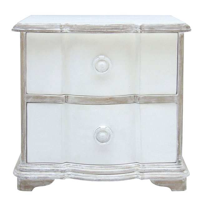 Chevet en manguier Couleur blanc <span itemprop=