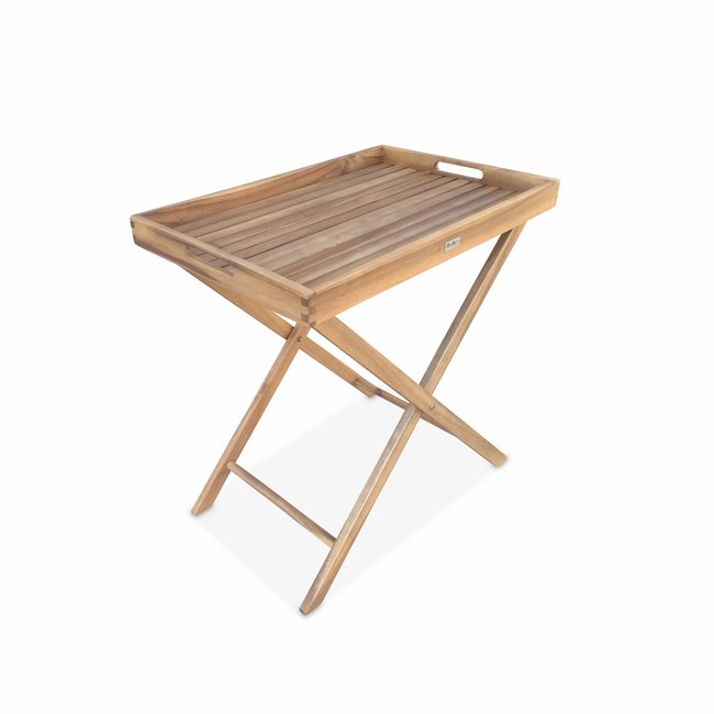 Desserte de jardin bois d'acacia MURCIA bois <span itemprop=