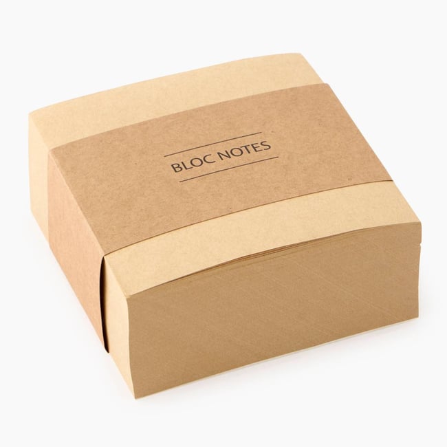 Bloc de notes détachables kraft <span itemprop=