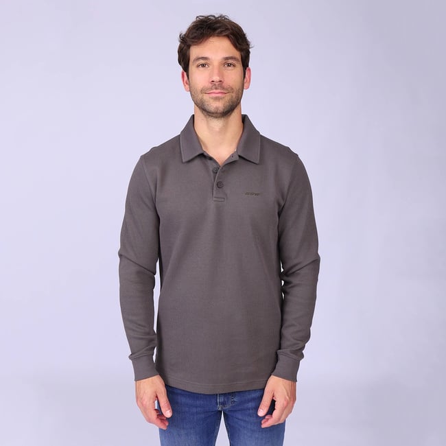 Polo Humber marron <span itemprop=