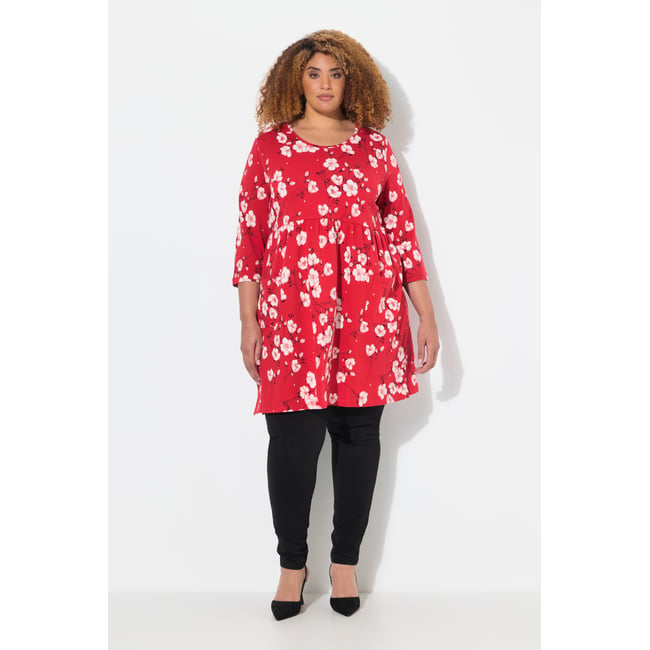 T-shirt long rouge <span itemprop=