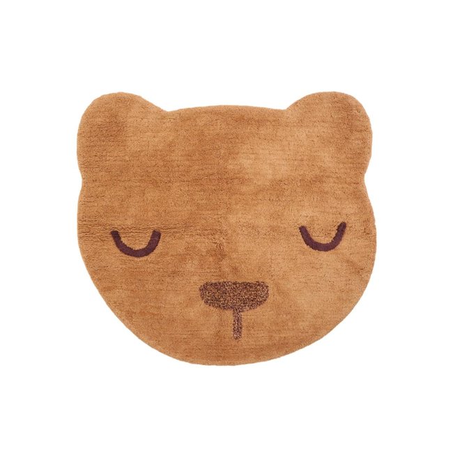 Tapis ours Sandel Couleur marron <span itemprop=