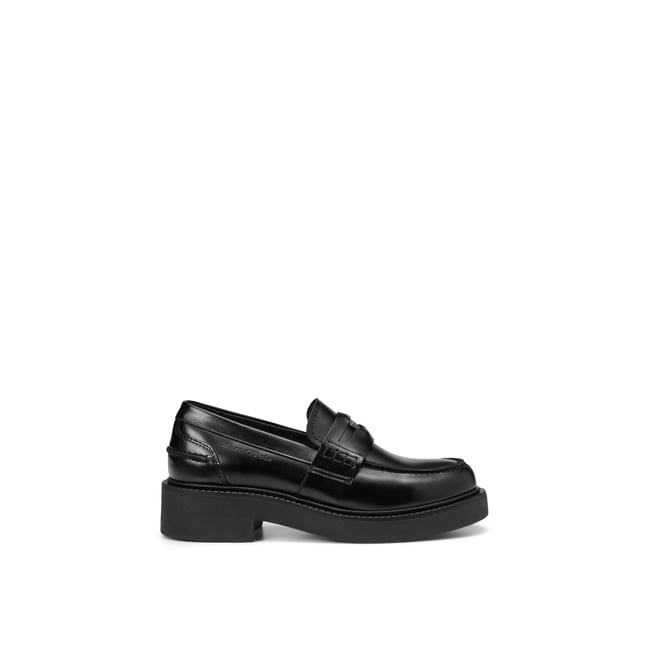 Penny-Loafer avec pièce de monnaie logo noir <span itemprop=