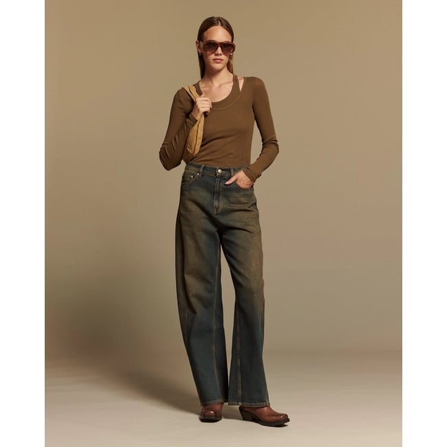 JEANS LARGE TAILLE MOYENNE DENIM CONFORT - LABDIP