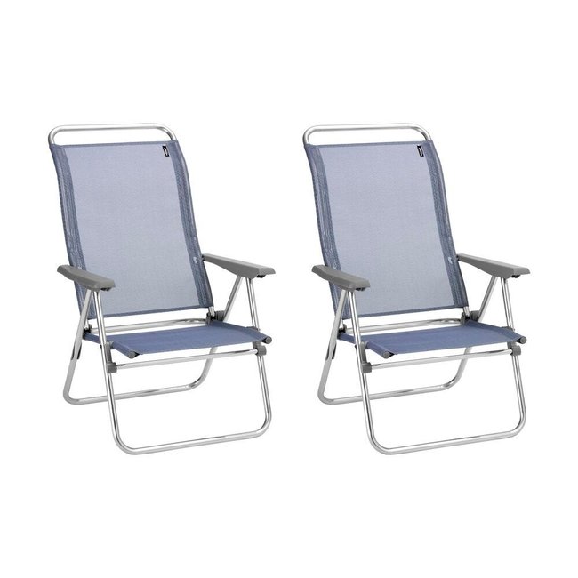 Lot de 2 fauteuils pliants bas - ALU LOW - LAFUMA MOBILIER