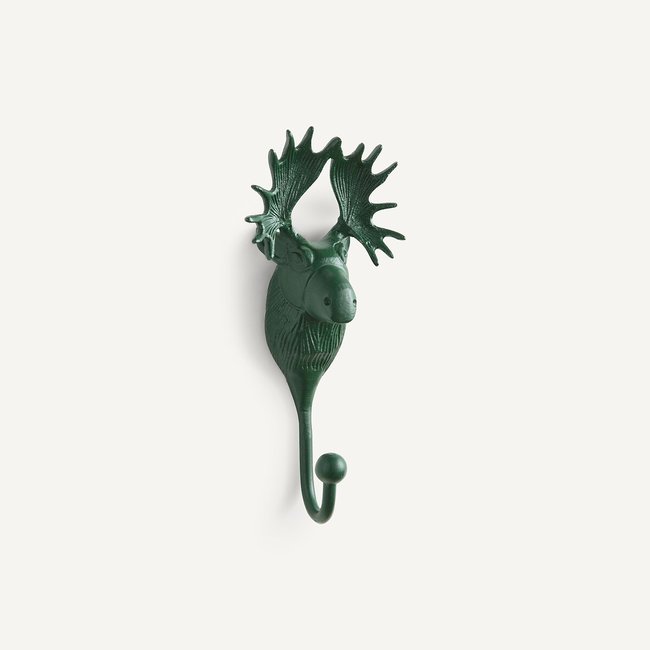Porte-manteau patère murale élan, Malou Couleur vert <span itemprop=