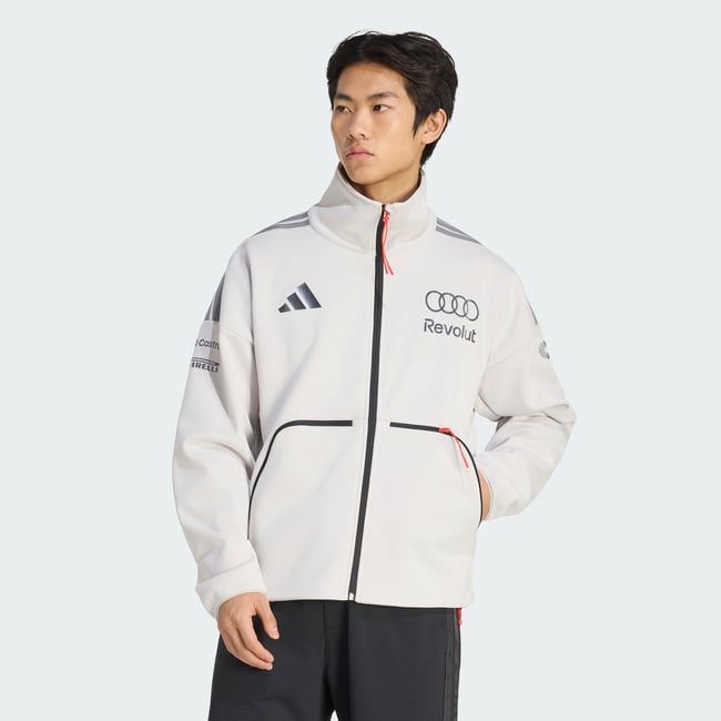 Veste De Survêtement Ingénieurs Et Équipe Marketing Audi Revolut F1 Team chalk pearl / iron metallic <span itemprop=