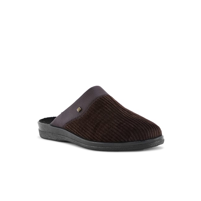 Mules homme marron <span itemprop=