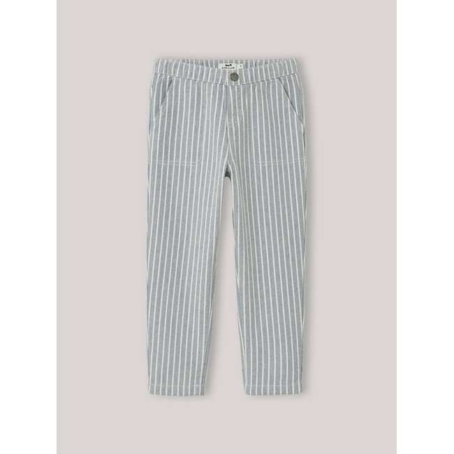 Jean charpentier -  Hickory Stripes rayure bleu grisé <span itemprop=