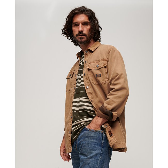 Overshirt im Worker-Style beige SUPERDRY