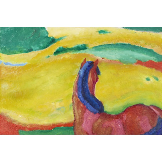 Tableau célèbre de Franz Marc Chevaux dans le paysage - HEXOA