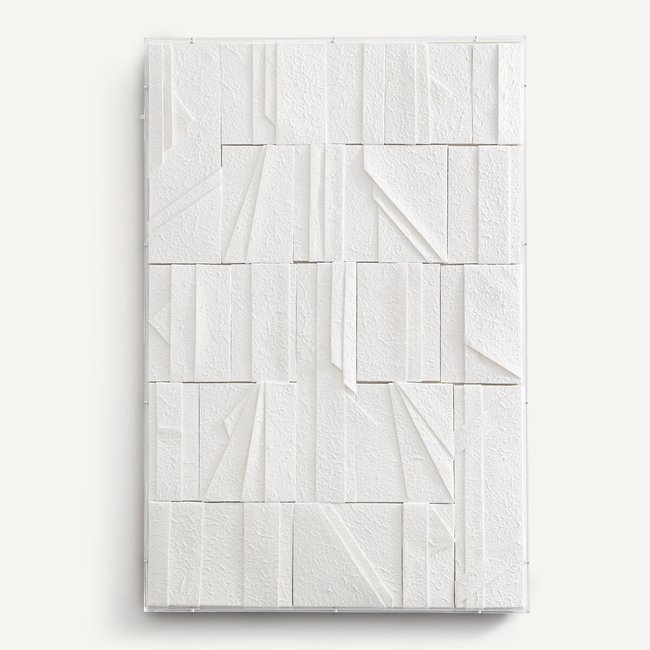 Origami-Wandschmuck Magdy, Papier weiss <span itemprop=