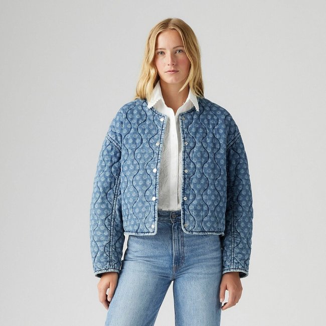 Giacca trapuntata in denim faye geo denim LEVI'S