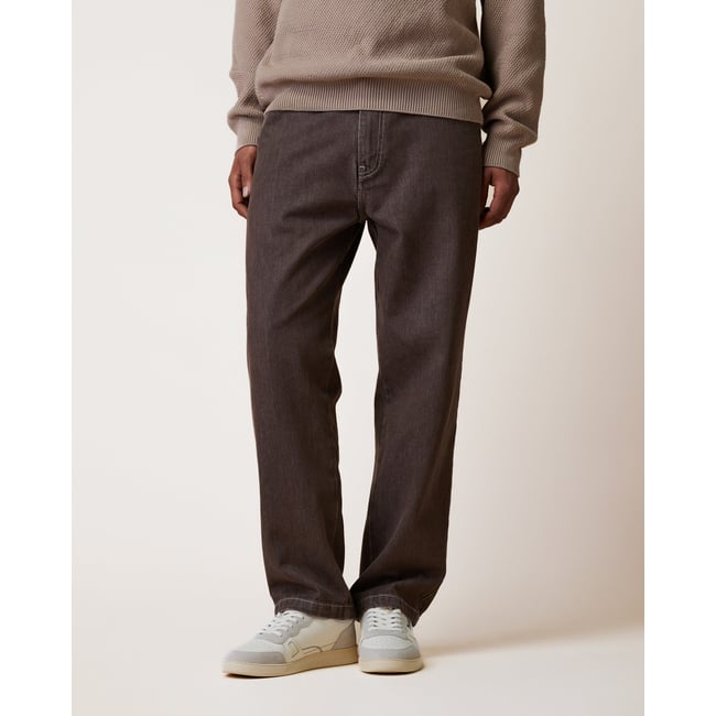 Jean denim chocolat <span itemprop=