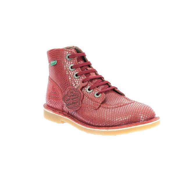Bottillons Cuir KICKLEGEND rouge <span itemprop=