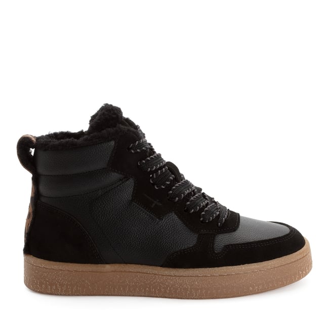 Basket à talon noir combiné <span itemprop=