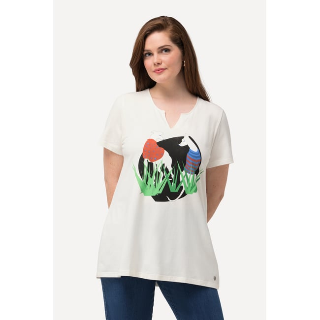 T-shirt à manches courtes blanc neige <span itemprop=
