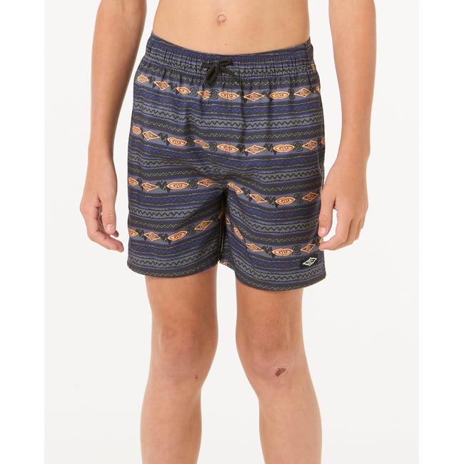 Boardshort RAW ENERGY MESH VOLLEY-BOY washed black <span itemprop=