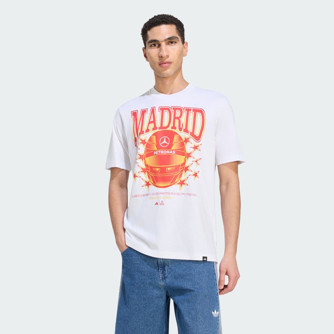 T-Shirt Mercedes - Amg Petronas Formula 1 Team Madrid white <span itemprop=