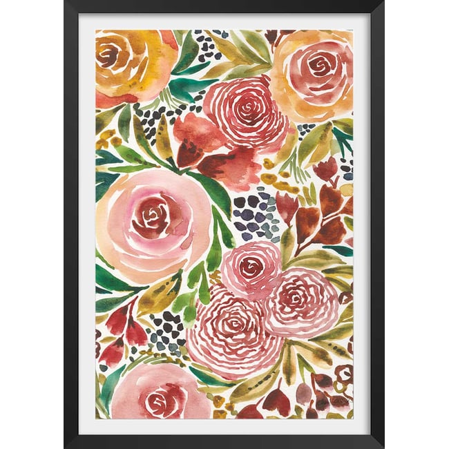 Poster roses envoutantes - HEXOA