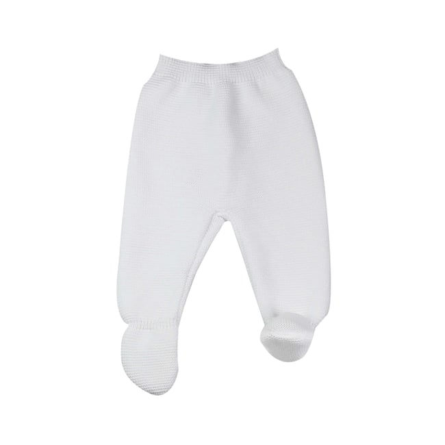 Pantalon tricot blanco <span itemprop=