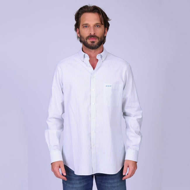 Chemise Gilmer bleu ciel <span itemprop=