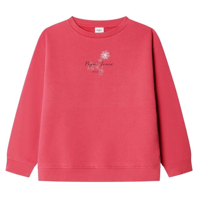 Sweat-Shirt À Col Rond Coupe Décontractée rouge rugby <span itemprop=