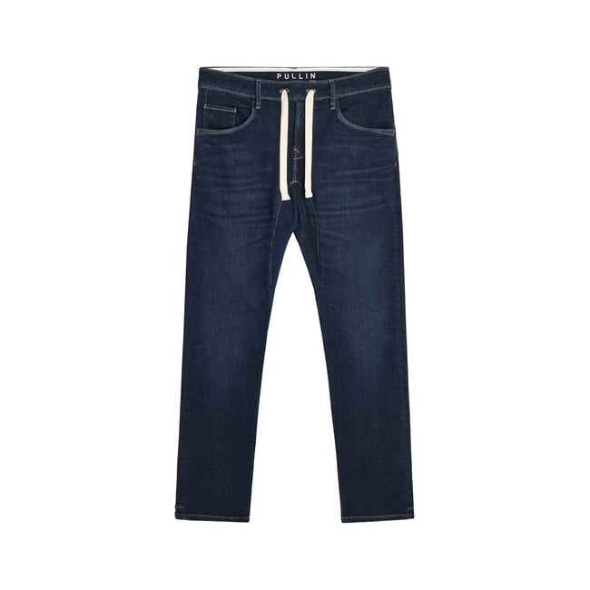 PANTALON TAPERED DEAN bleu <span itemprop=