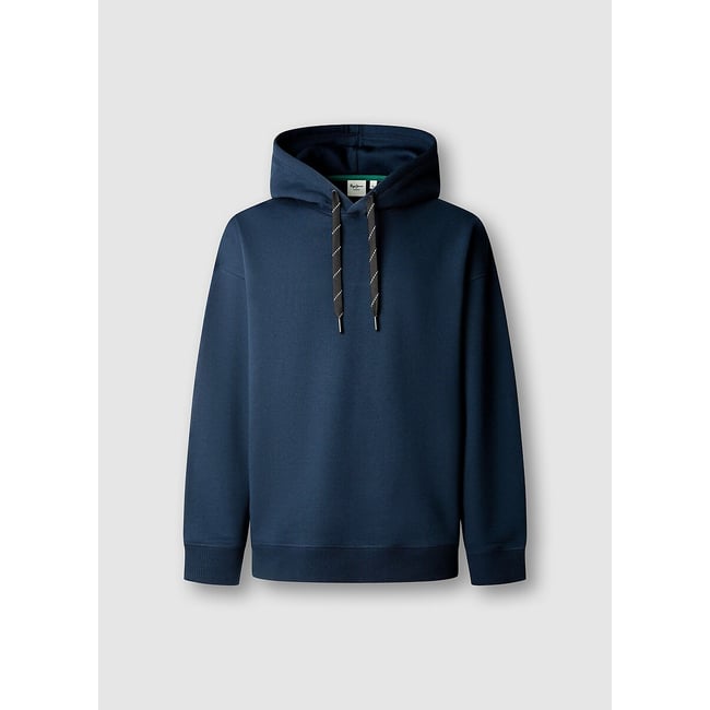 Sweat à capuche bleu marine <span itemprop=