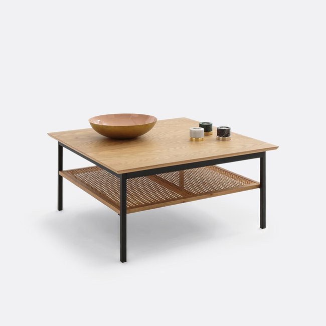 Table basse carrée WASKA Couleur chêne <span itemprop=