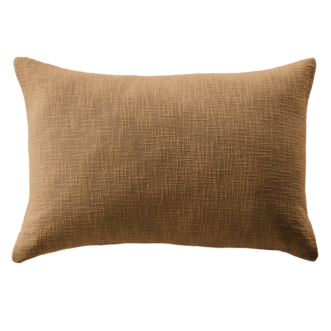 Coussin 40x60 cm Coton Camel camel <span itemprop=
