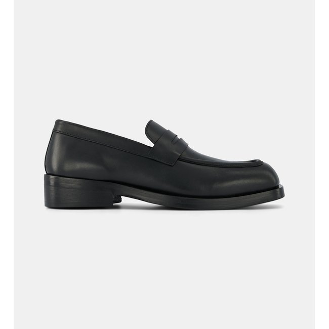 Mocassins orlan cuir noir <span itemprop=