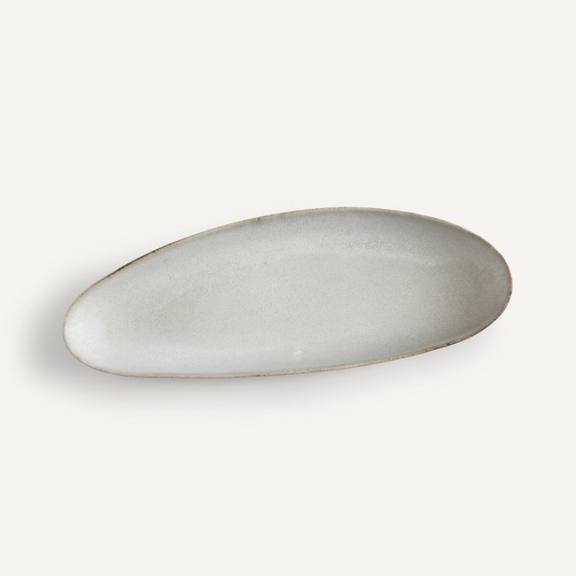 Travessa oval, em grés, Leiria cinzento <span itemprop=
