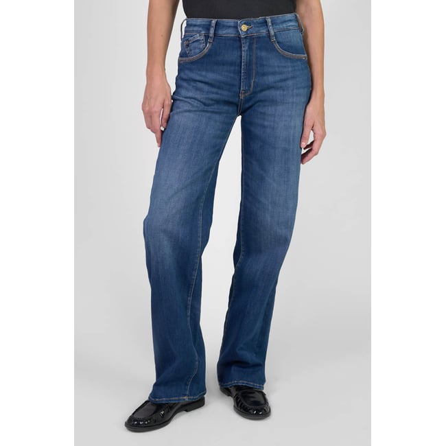 Jeans loose, large pulp wide leg , longueur 34 blue <span itemprop=