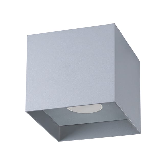 Plafonnier Aluminium Gris GU10 1 Hati Couleur gris <span itemprop=