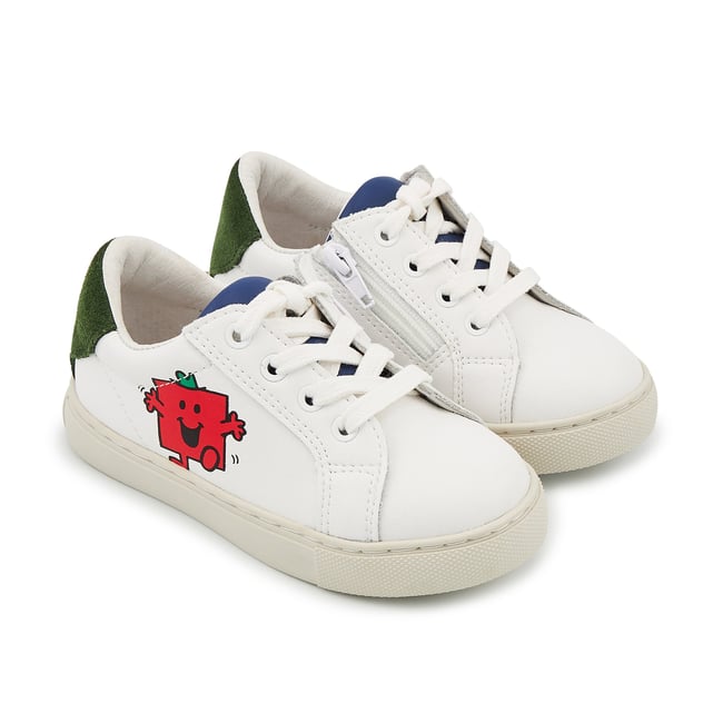 Baskets Enfant En Cuir Mini Simone Monsieur Madame Costaud v002227 <span itemprop=