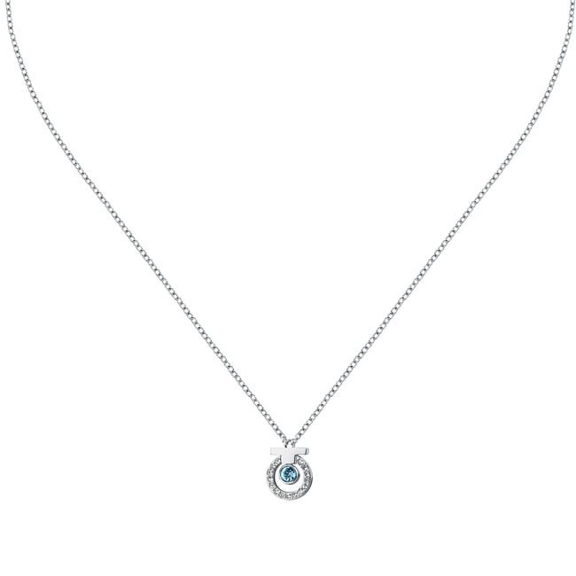 Collier en acier, cristaux, T-LOGO - TRUSSARDI