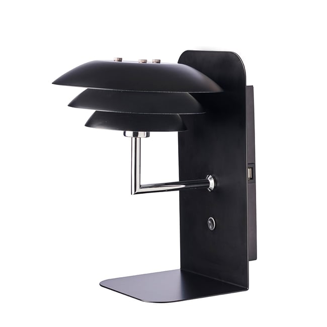 Applique DL20 USB Couleur noir <span itemprop=