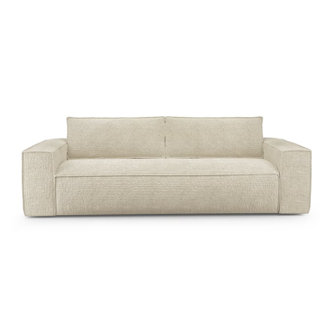 Canapé convertible express 140cm 3 places en velours JOAN - SIA HOME