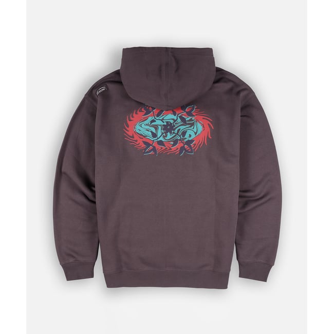 Sweat à capuche zippé WARMING raisin <span itemprop=