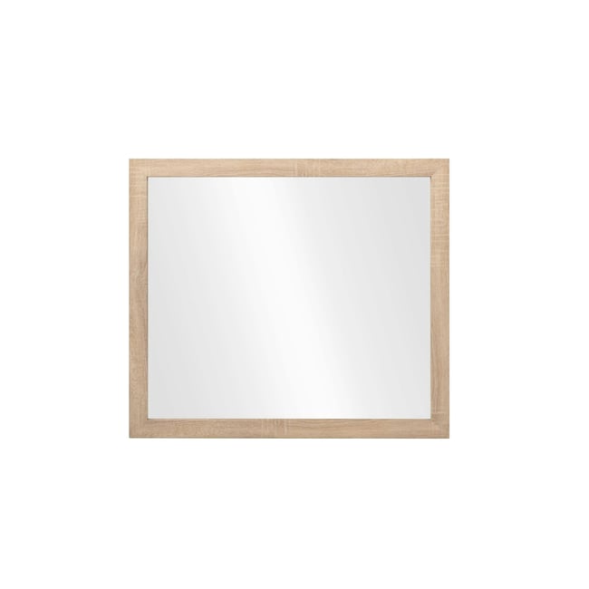 Miroir mural rectangulaire à encadrement SONA Couleur bois naturel <span itemprop=