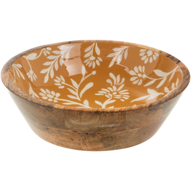 Saladier en bois de manguier 25 cm Capucine Couleur assembled <span itemprop=