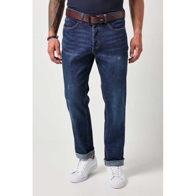 Jean 5 poches jean bleu foncé <span itemprop=