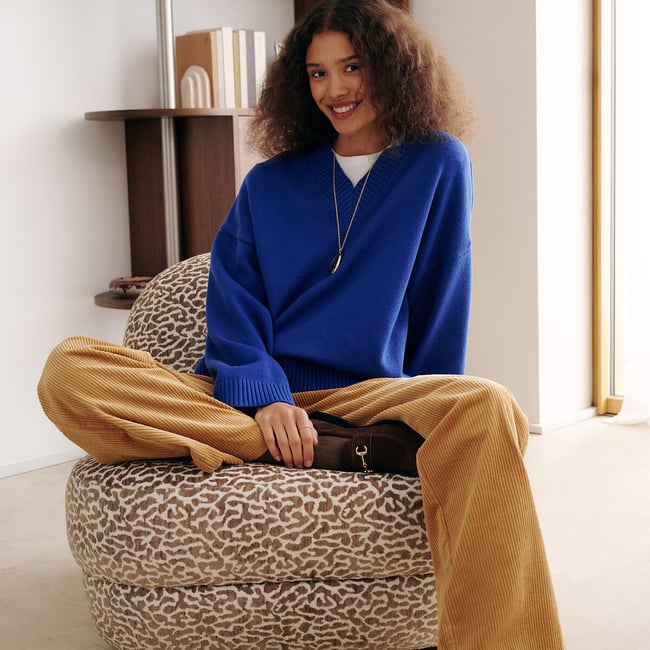 Pantalon large en velours côtelé - LA REDOUTE COLLECTIONS