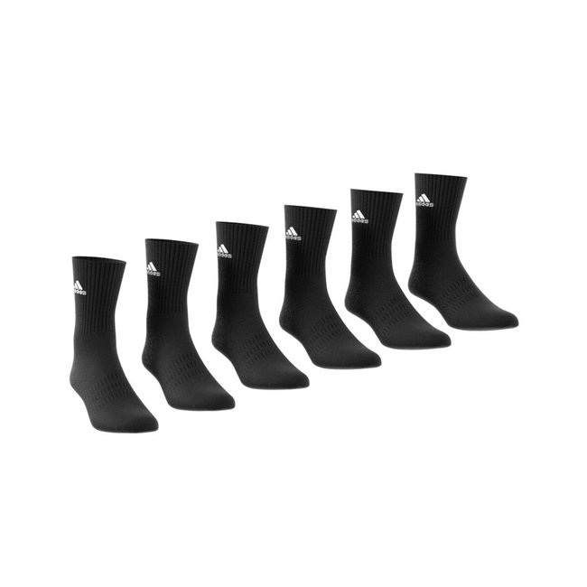 Lote de 6 pares de meias altas preto <span itemprop=