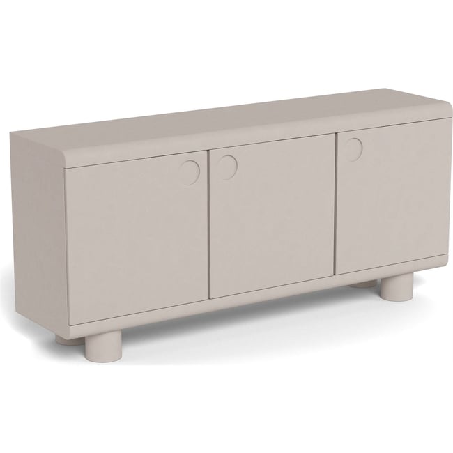 Commode 3 portes arrondie collection MAGEE Couleur cachemire <span itemprop=