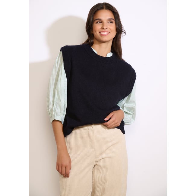 Pull sans manches en maille - LOLALIZA